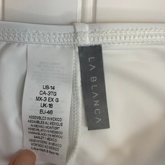 NWT La Blanca Rainbow Woven Waistband  Bikini  Bottom Sz 14 - Picture 4 of 6